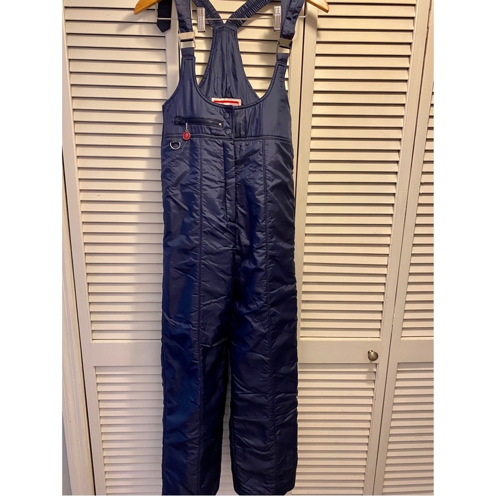 Vintage ski jumpsuit navy blue/size small